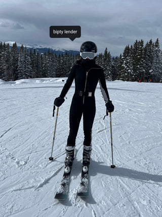 The Cordova Ski Suit in Black