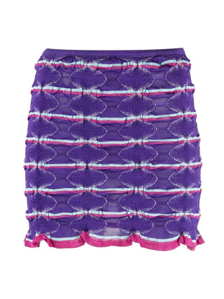 Gimaguas Patterned-Jacquard Mini Skirt