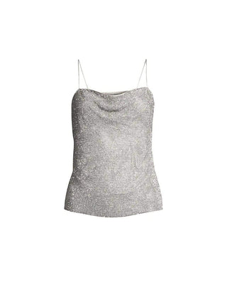 Harmon Crystal Chainmail Slip Tank