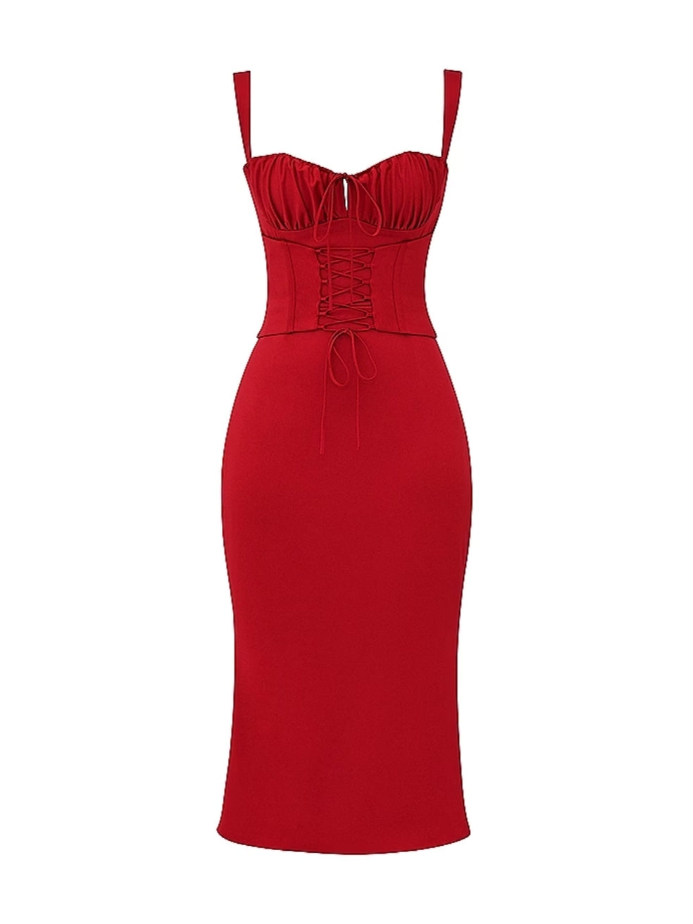 Valencia Dress in Red