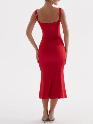 Valencia Dress in Red