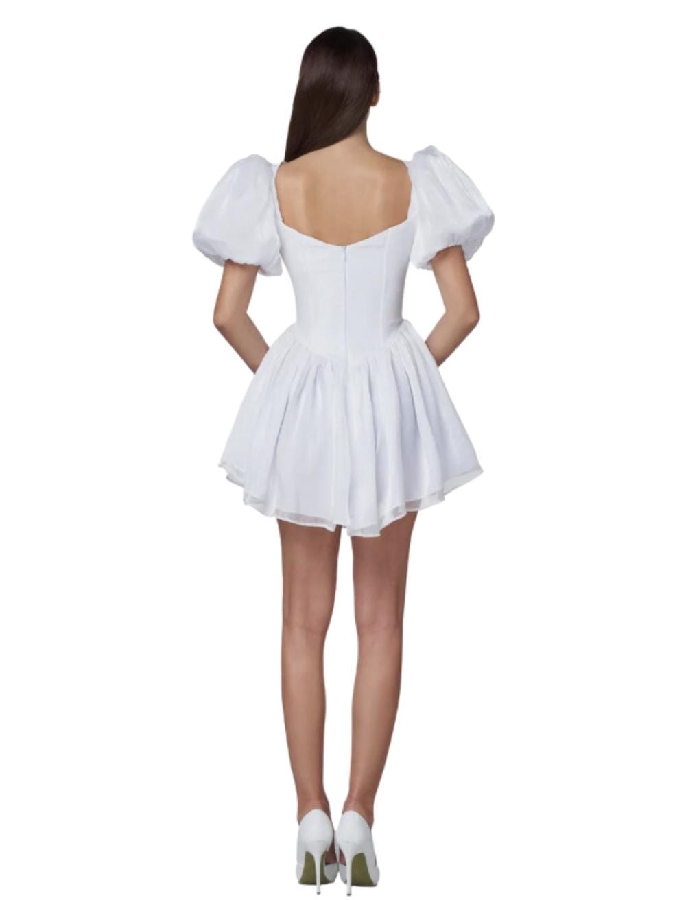Here Comes the Sun Dress in White