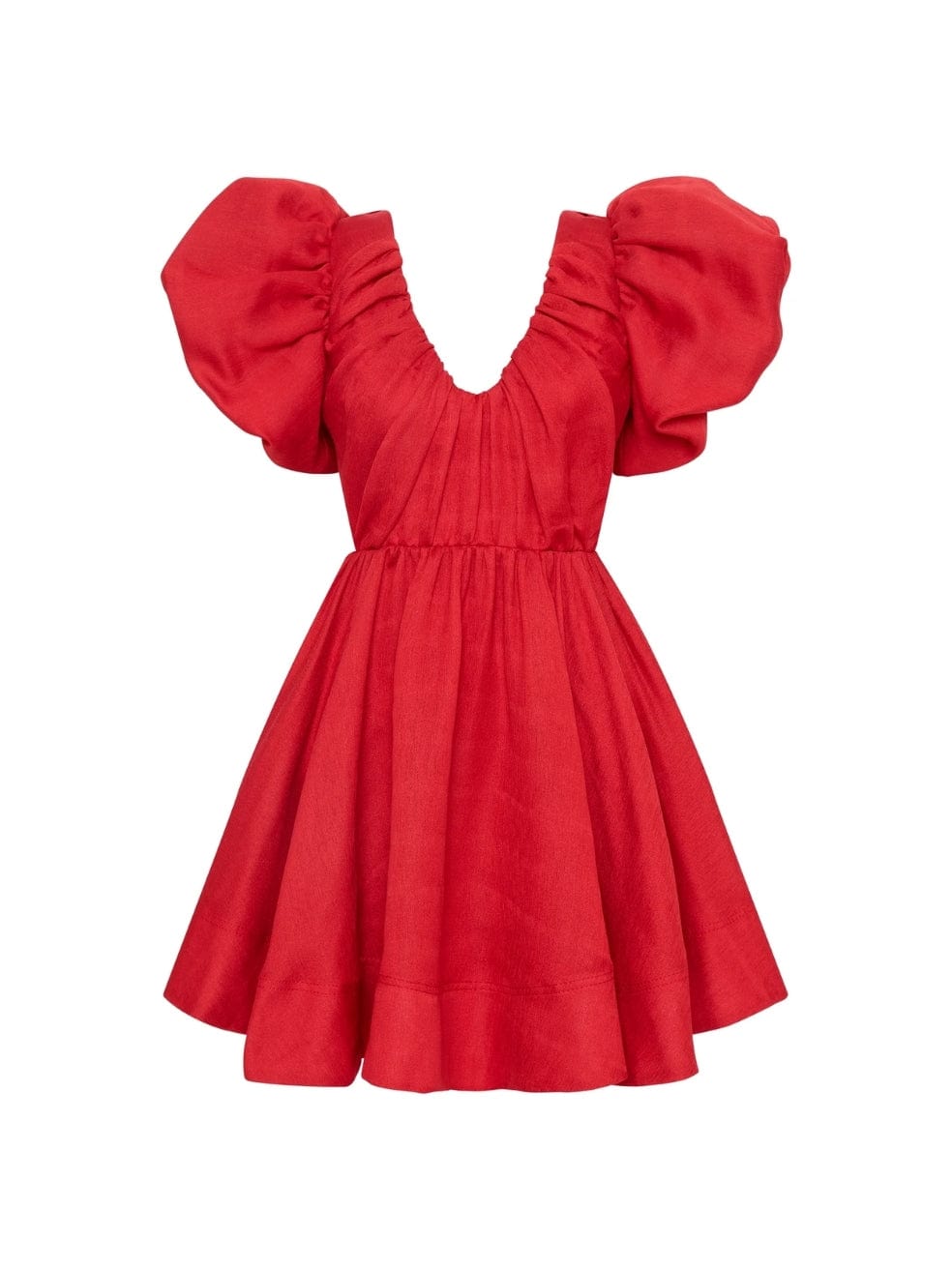 Red Gretta Bow Back Mini Dress