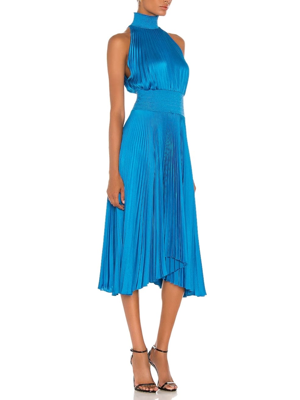 Renzo Midi Dress in Blue