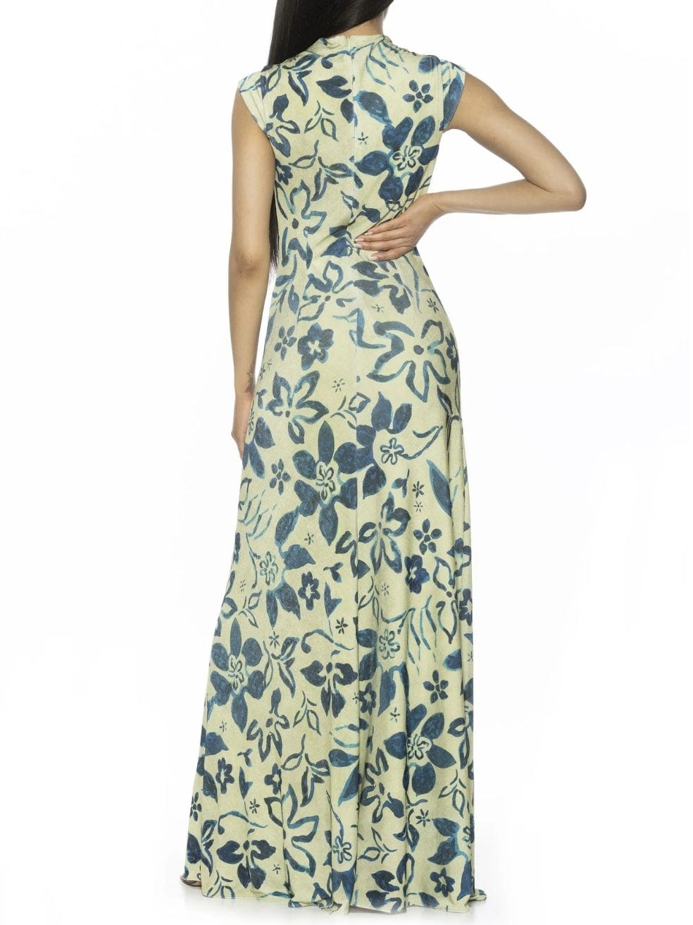 Nalani Dress In sage floral