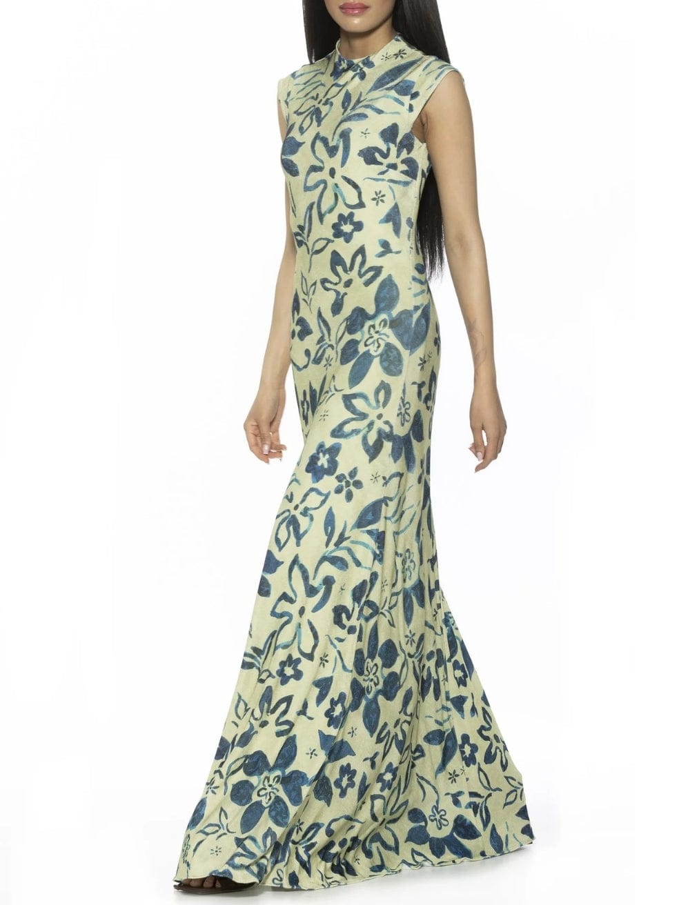 Nalani Dress In sage floral