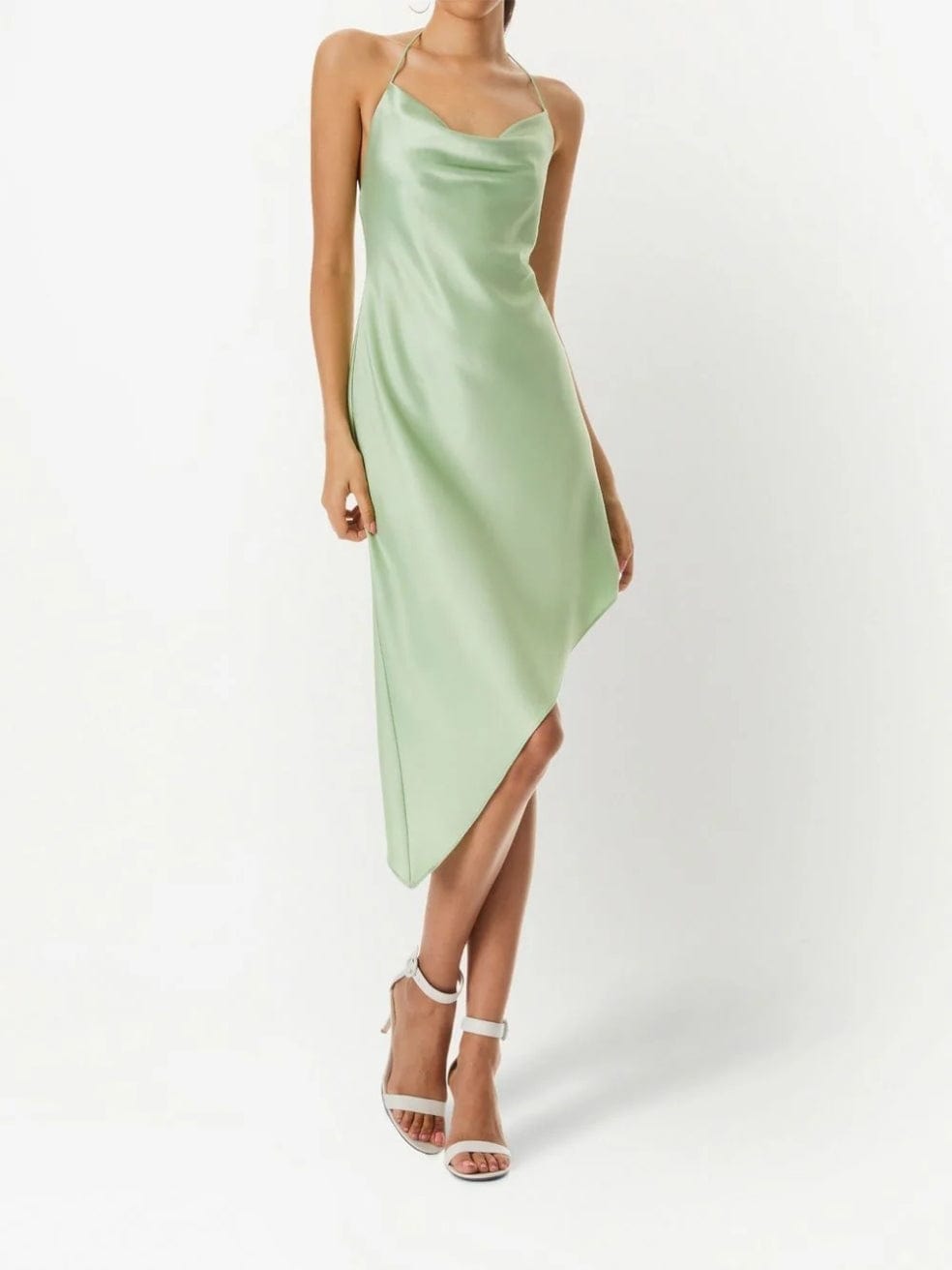 Alice + Olivia Harmony Asymmetric Slip Dress