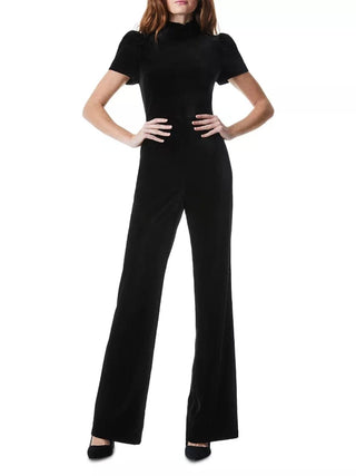 Jorah Wide Leg Velvet Jumpsuit