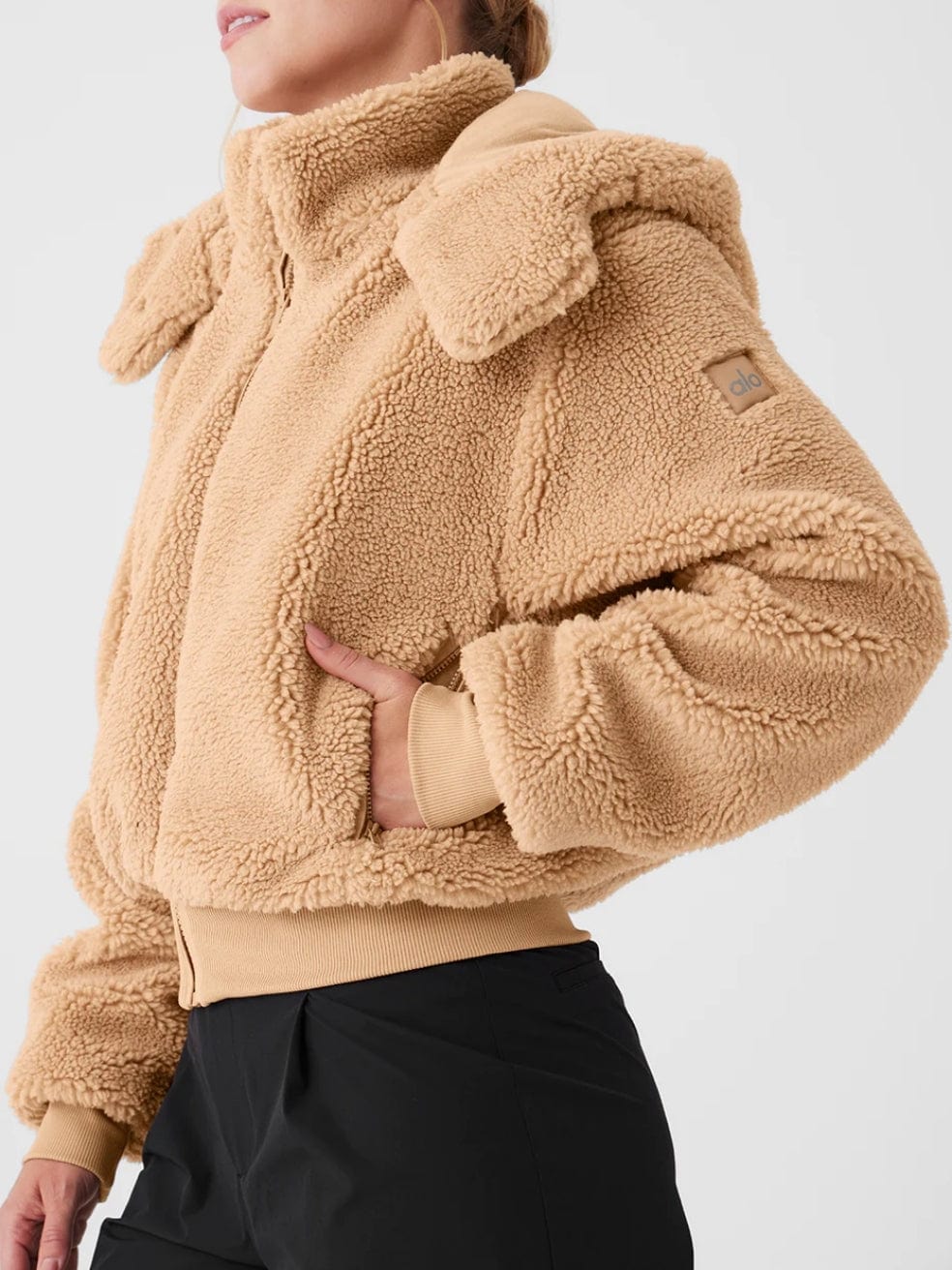 Foxy Sherpa Jacket in Camel