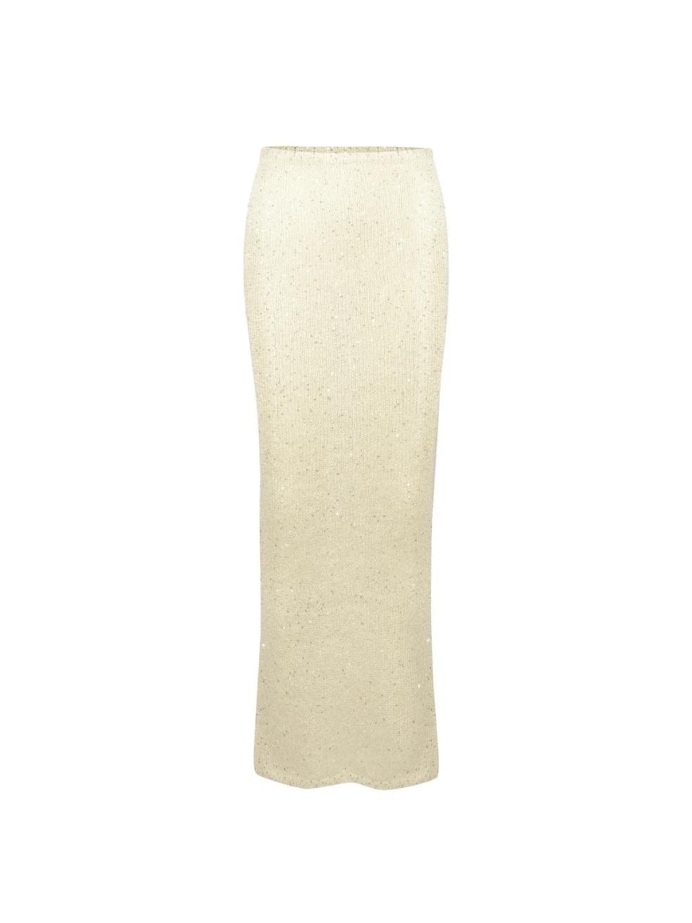 Carolina Skirt in Ivory Sequin