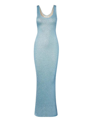 Ana Dress in Baia Blue Sequin