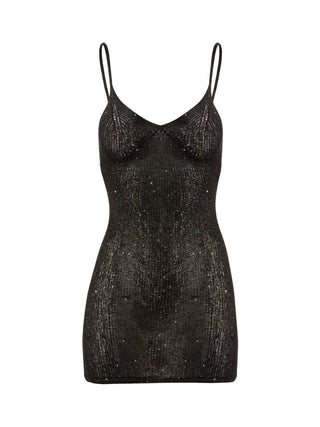 Delilah Dress in Black Sequin