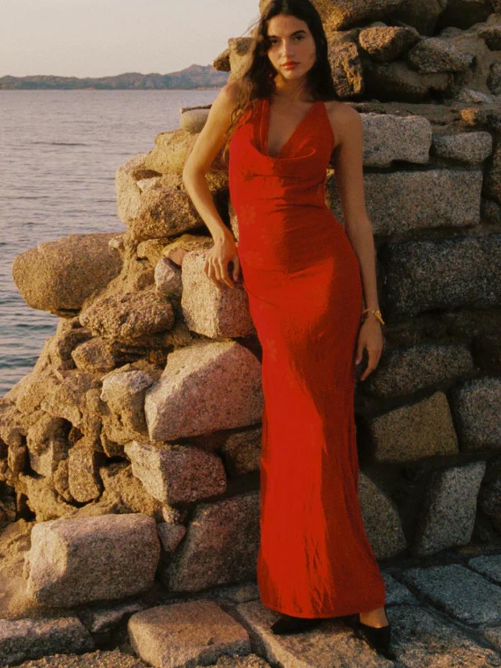 Klara Dress in Rossa
