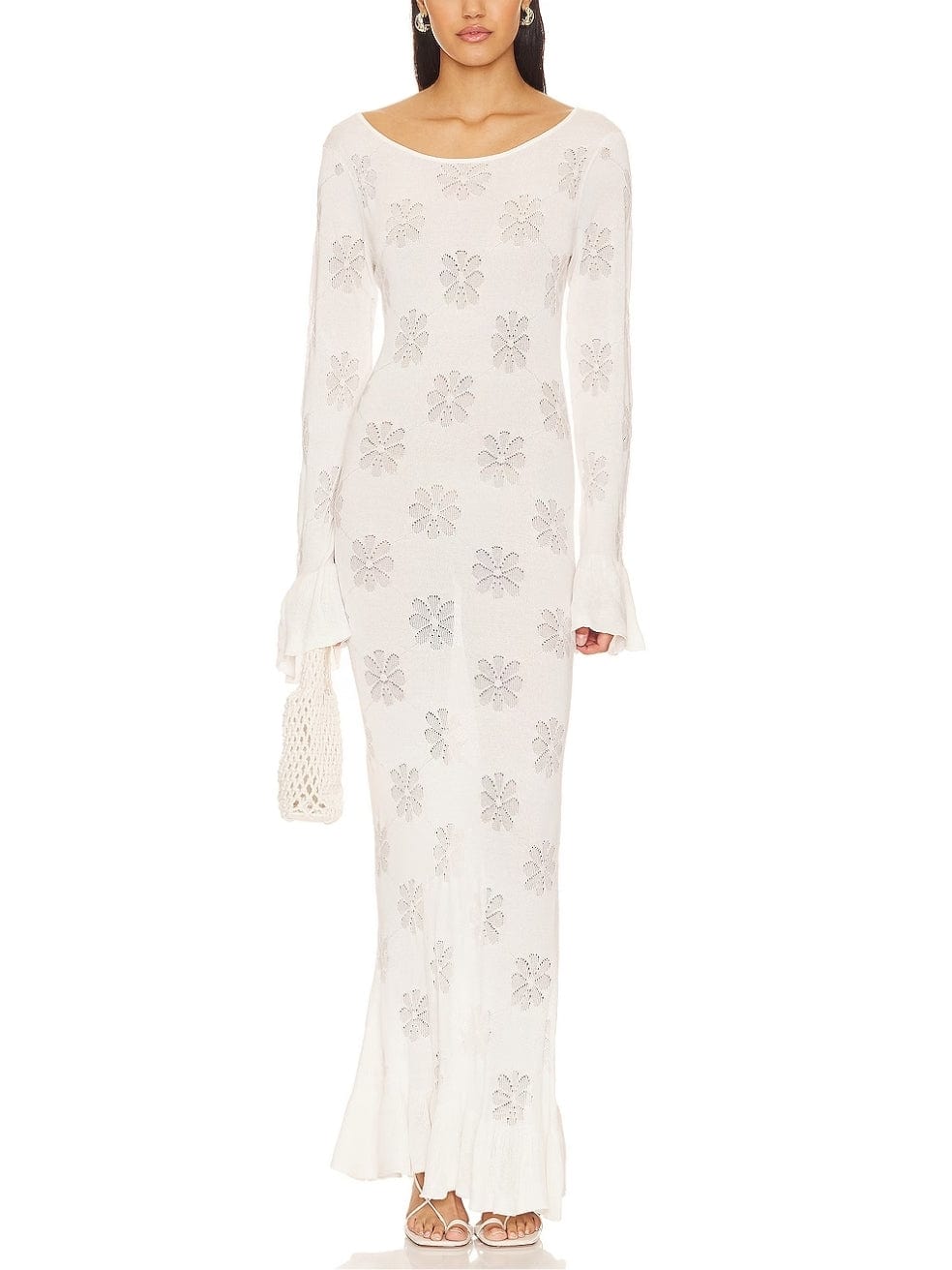 Rafaella Dress in Venetian White