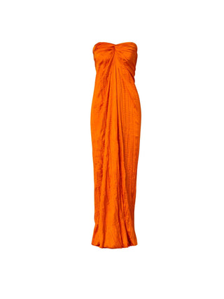 Ariel Dress in Aperol Orange