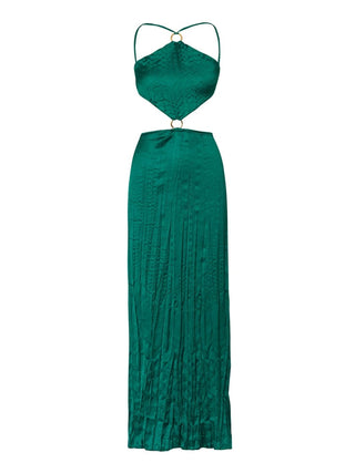 Kira Maxi Dress in Emerald Green