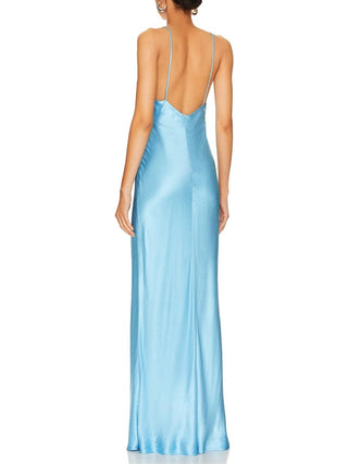 Lorelai V Maxi Dress in Tropez Blue