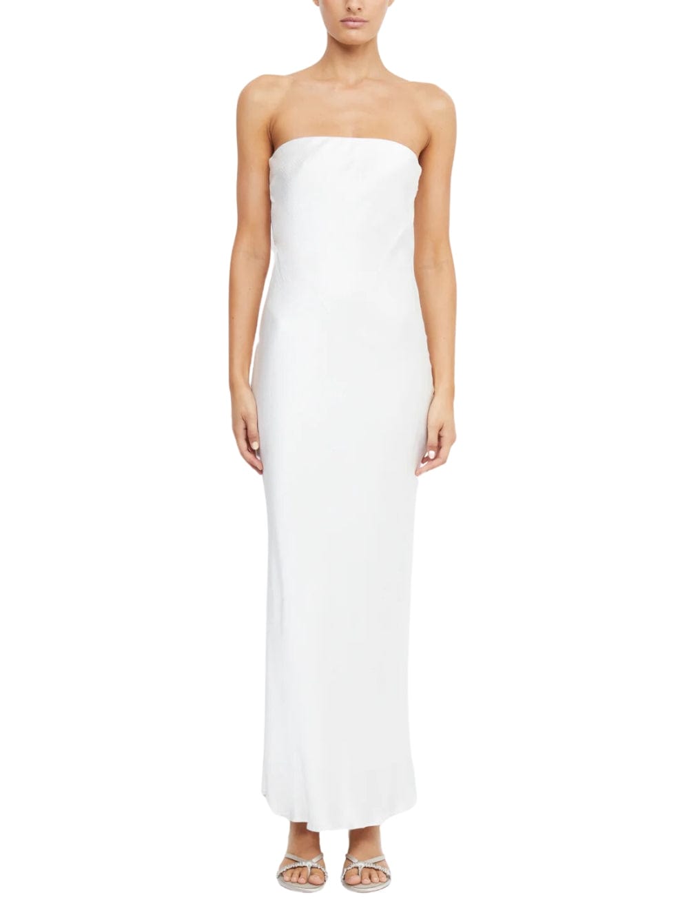 Moon Dance Strapless Dress in White