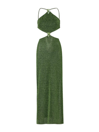 Kira Maxi Dress in Emerald Green