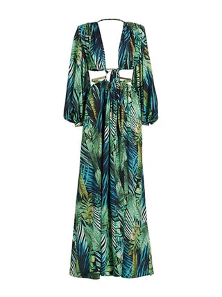 Jungle Cutout Maxi Dress