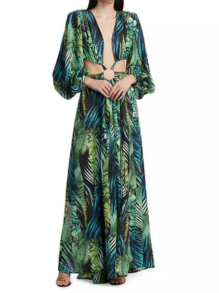 Jungle Cutout Maxi Dress