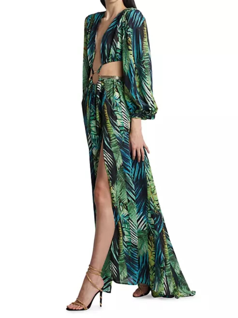 Jungle Cutout Maxi Dress