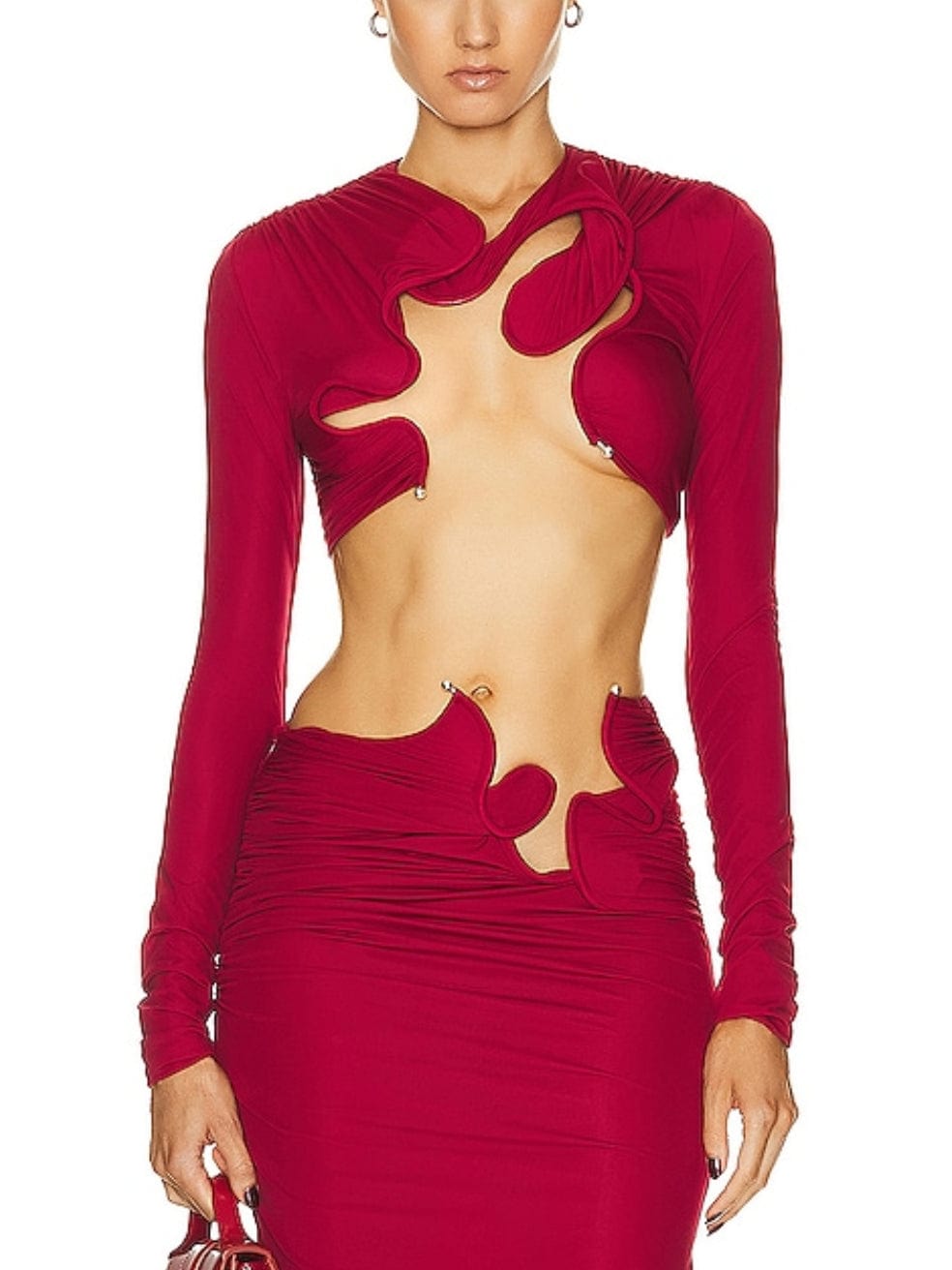 Venus Crop Top in Red