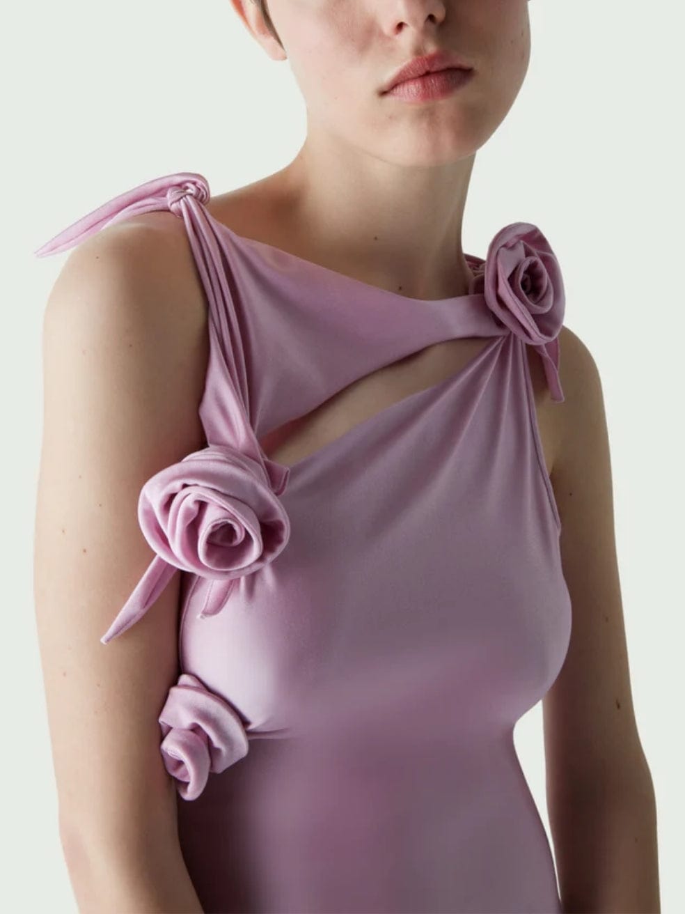 Asymmetric Flower Gown