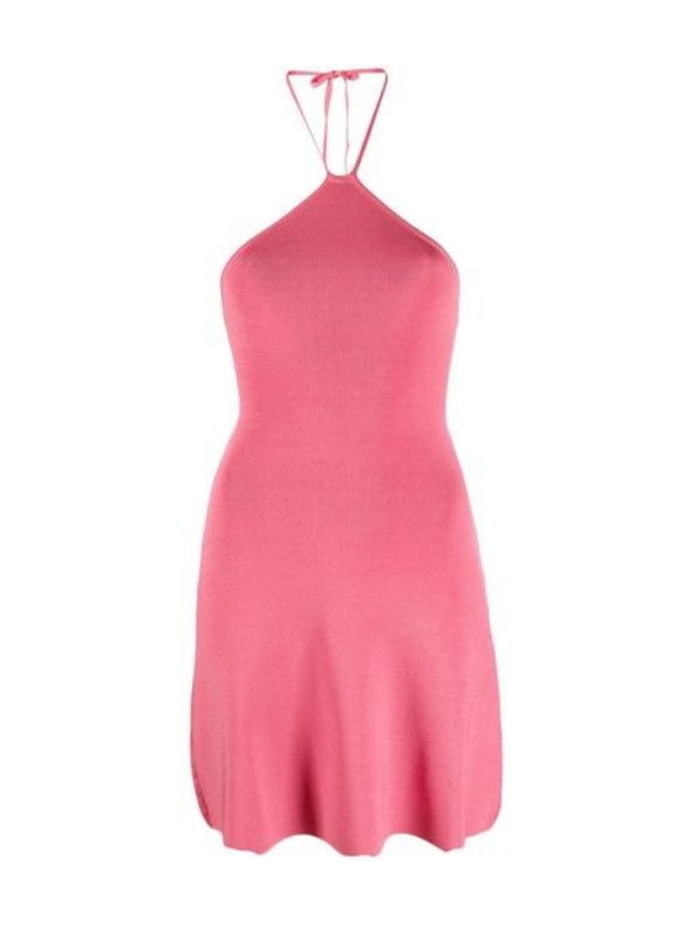 Leslie Open-back Halter Mini Dress in Pink