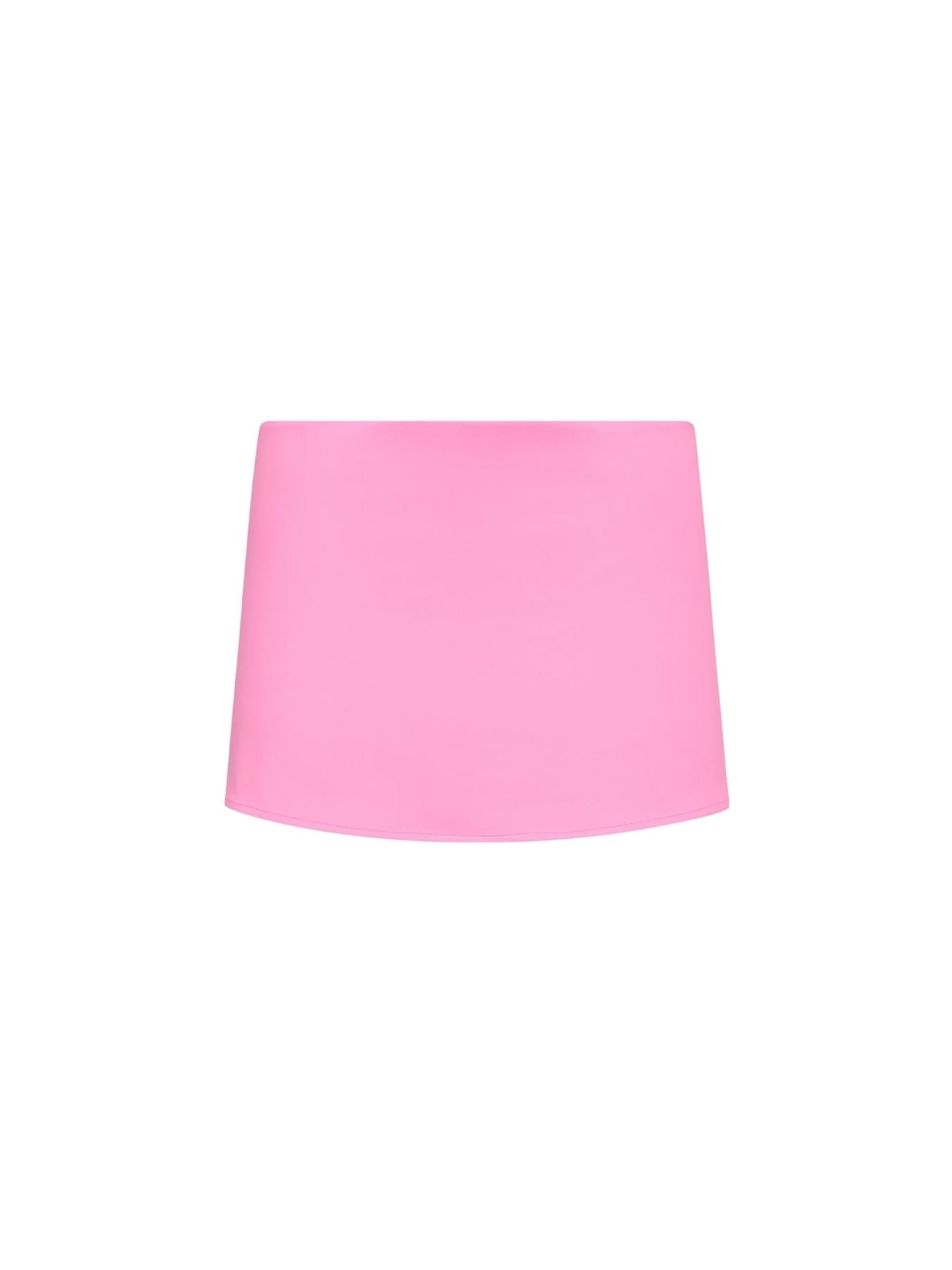 Micro Mini Stretch Skirt in Pink