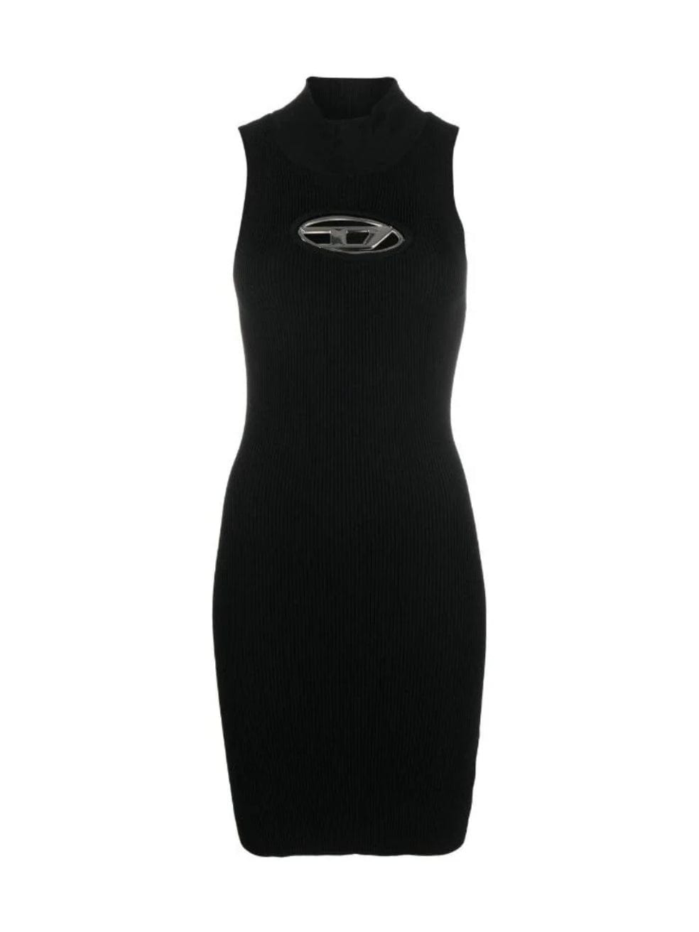 Ribbed Diesel Plaque Dress