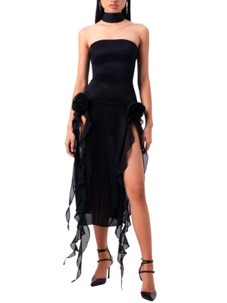The Thieves Evening Dress in Black