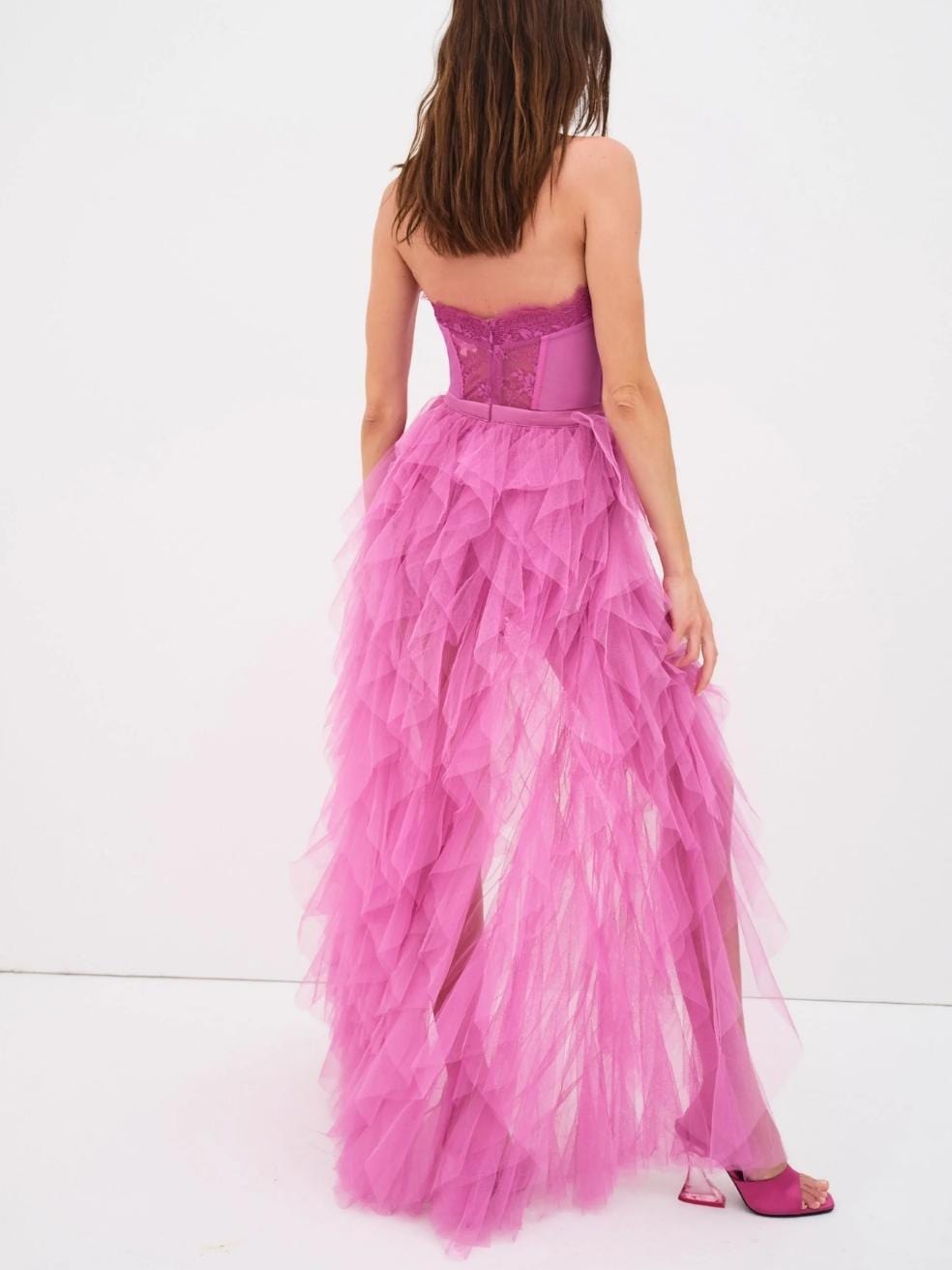 Bustier Gown in Pink