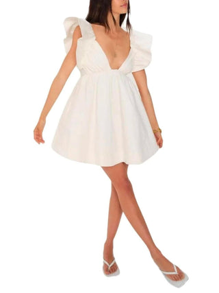 Clementine Mini Dress in White
