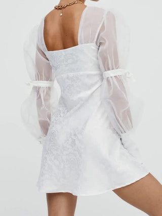 Gabrielle Puff Sleeve Mini Dress