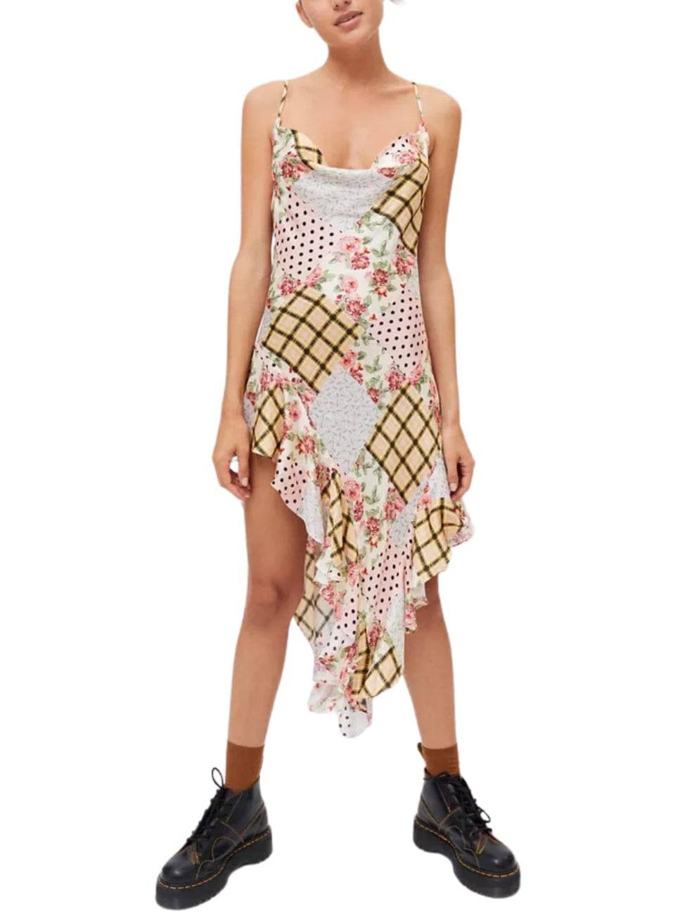 Marissa Mix Print Slip Dress