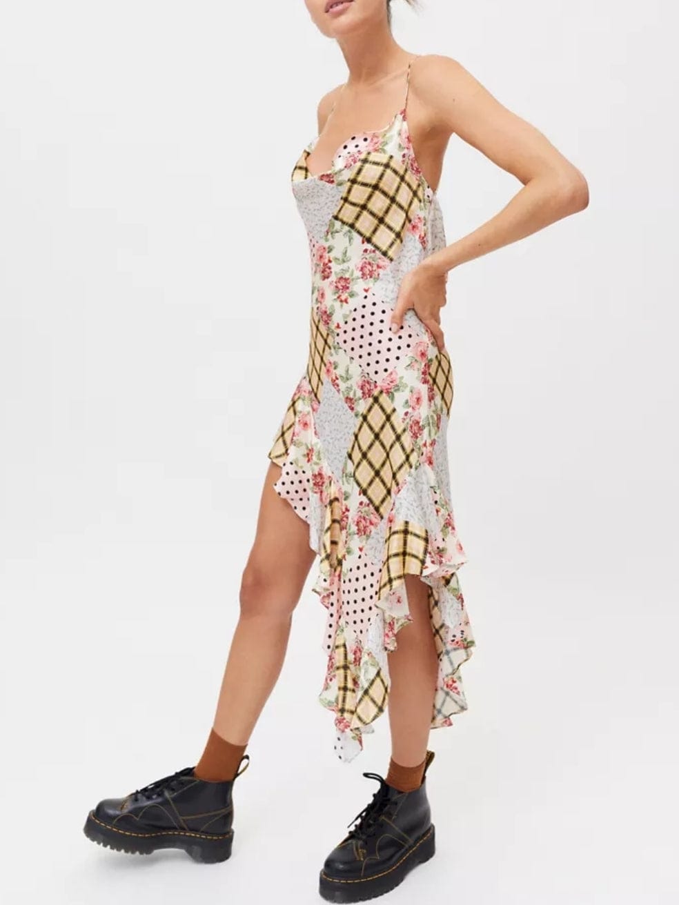 Marissa Mix Print Slip Dress