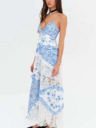 Rosalyn Maxi Dress in Blue