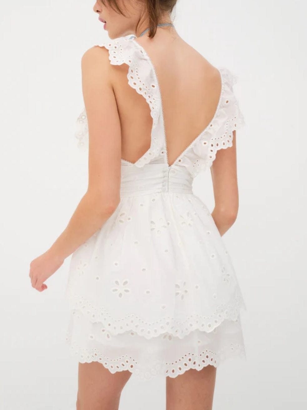 Serena Sleeveless Dress in White