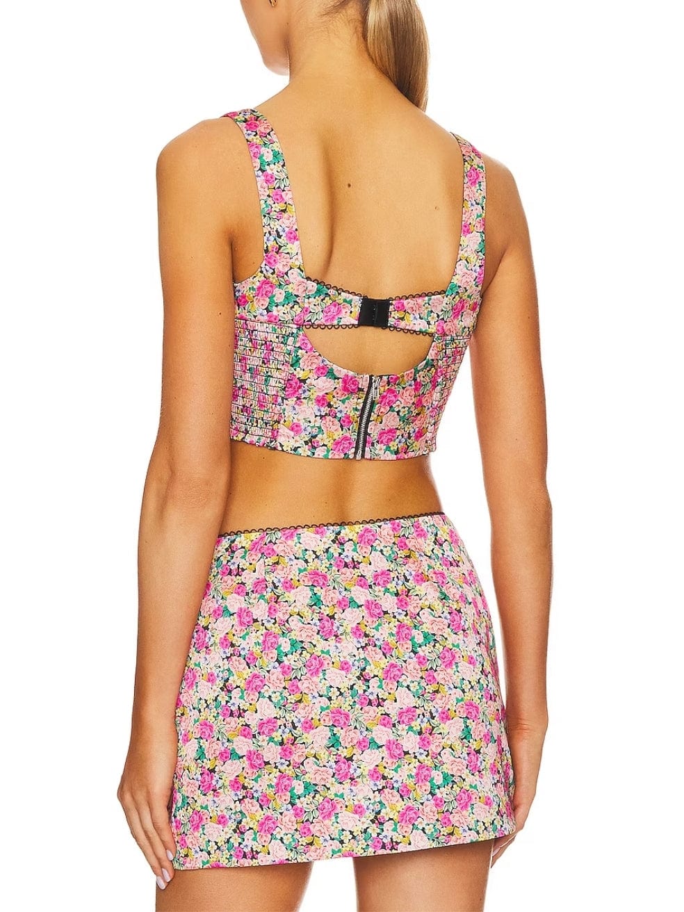 Gladiola Crop Top and Perre Mini Skirt