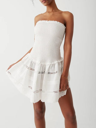 Day Princess Mini Dress in White