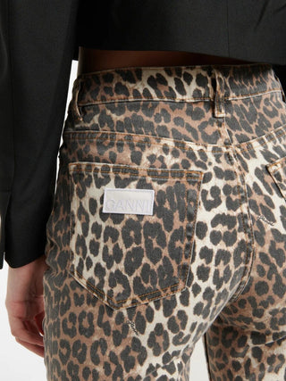 Leopard Print Betzy Cropped Jeans