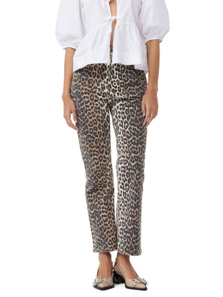 Leopard Print Betzy Cropped Jeans