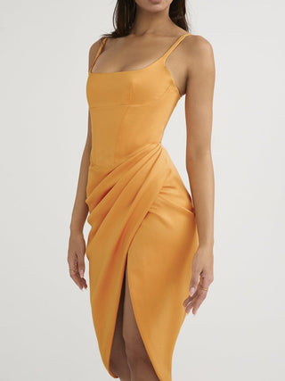 Bianca Dress in Tangerine