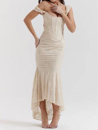 Cesca Vintage Cream Floral Maxi Dress