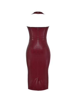 Jaquetta vegan leather dress
