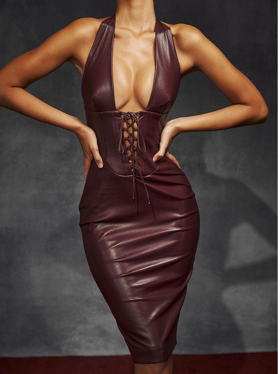 Jaquetta Vegan Leather Dress
