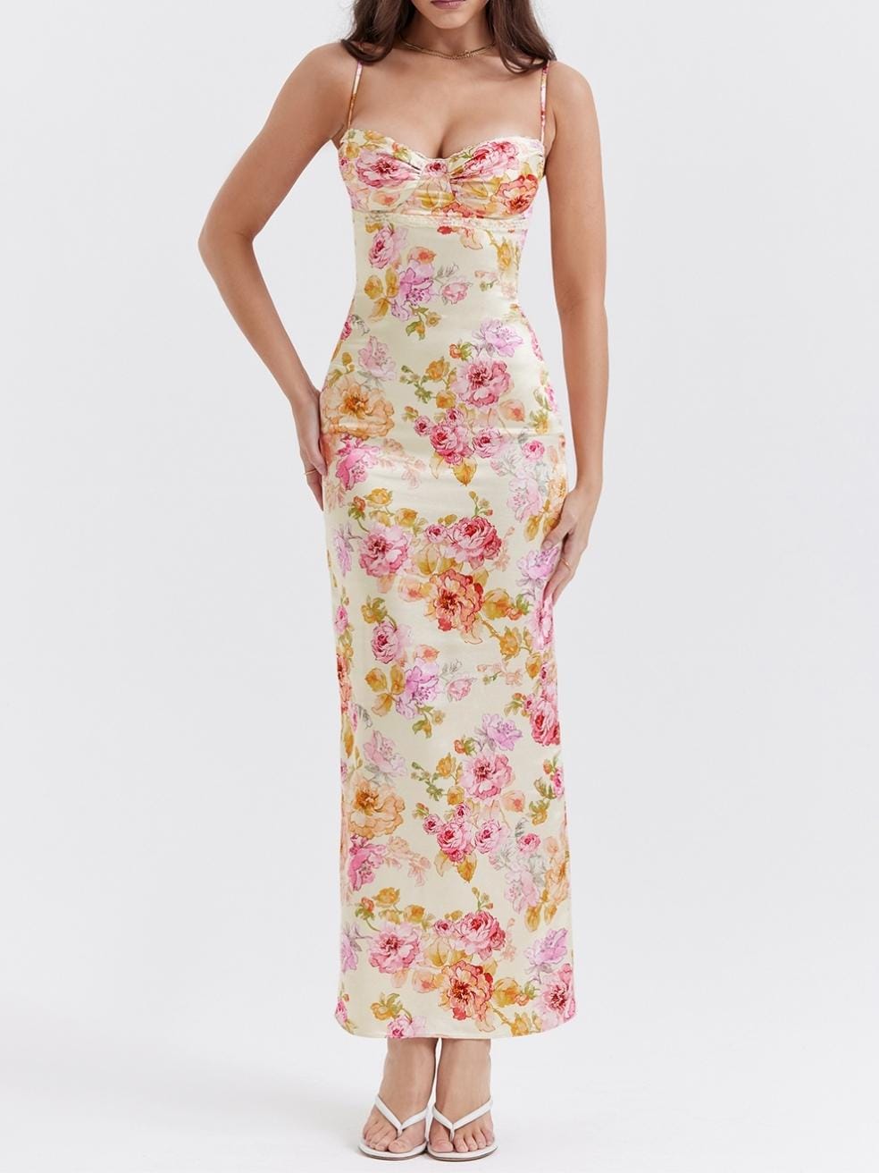Josefina Ivory Floral Maxi Dress