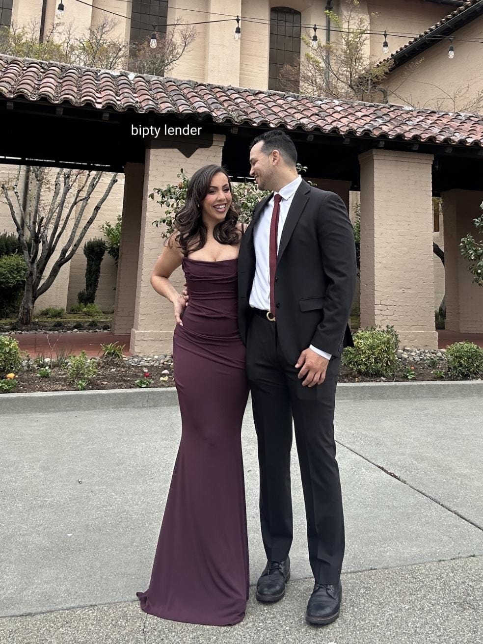 Lani Merlot Corset Maxi Dress