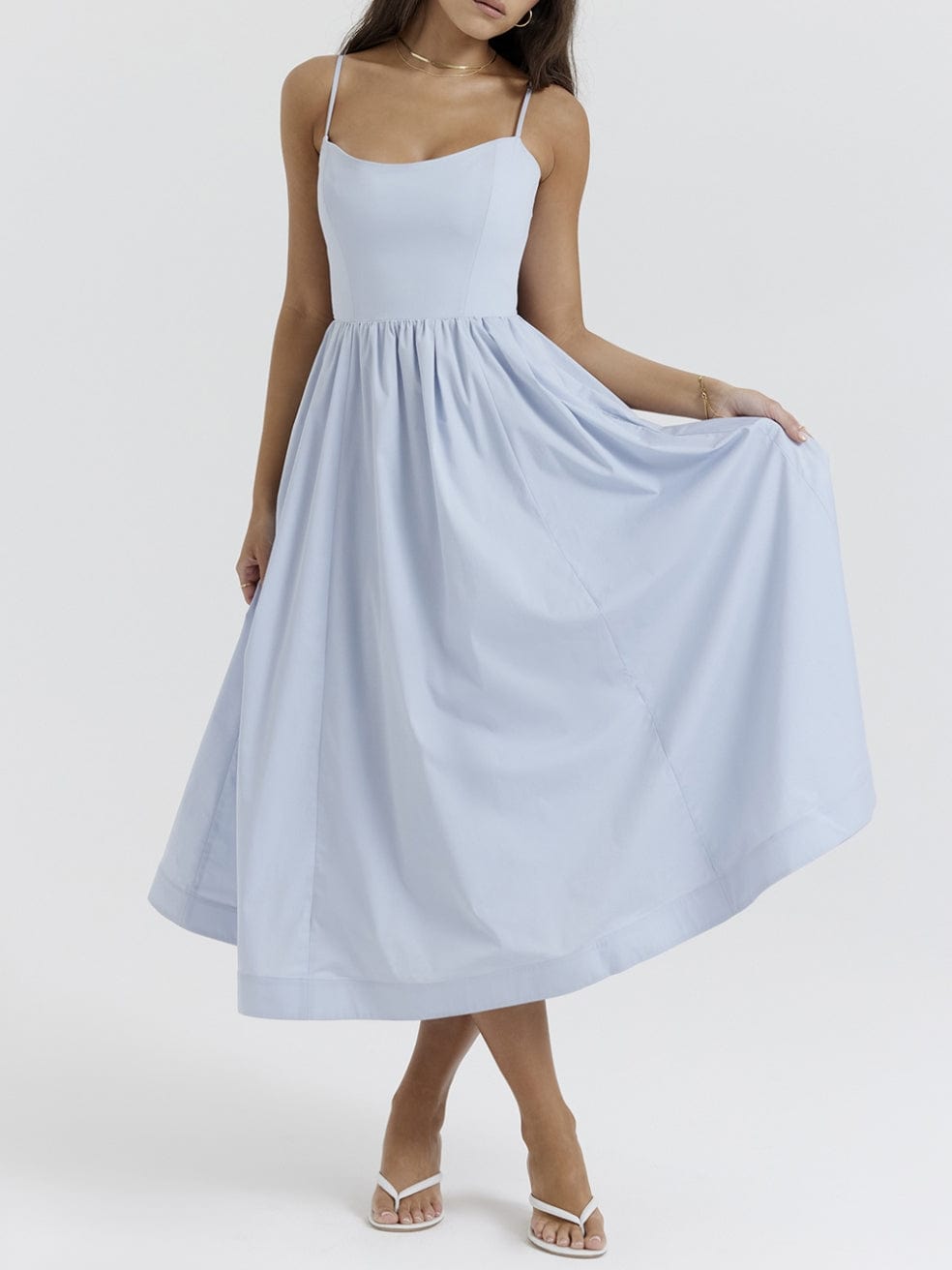 Lolita Soft Blue Corset Sundress